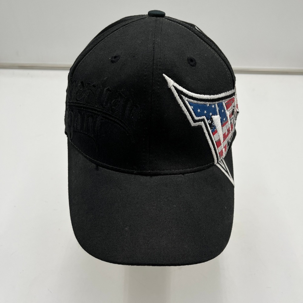 Tapout Hat American Flag MMA Tek-Flex Stretch Fit Black Mens S/M